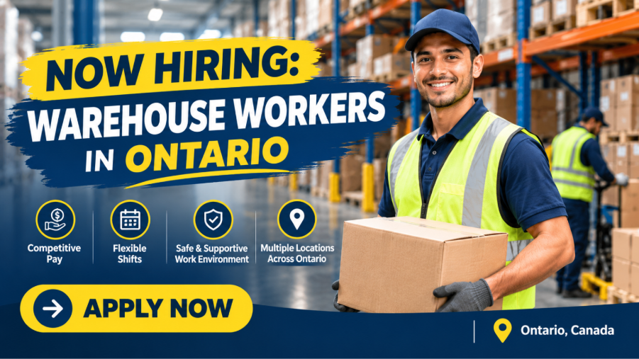 warehouse jobs in Ontario